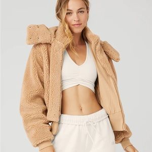 Alo Yoga Foxy Sherpa Jacket Camel S